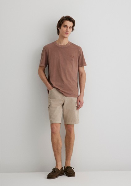 Bej Kargo Şort 0410287-70004