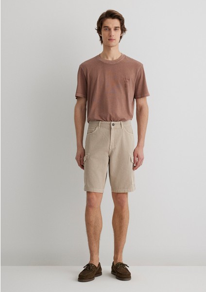 Bej Kargo Şort 0410287-70004 modelleri