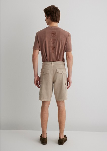 Bej Kargo Şort 0410287-70004 fırsatları