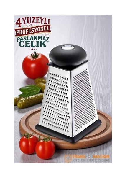 El Rendesi 4 Taraflı Profesyonel 304 Paslanmaz Çelik