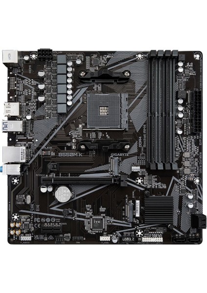 Gıgabyte B550M K Ddr4 4733MHZ(OC) HDMI M.2 Dp Matx Am4