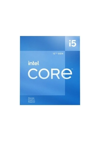 Core I5-12400F 2.5ghz 18MB 1700P 12.nesıl modelleri