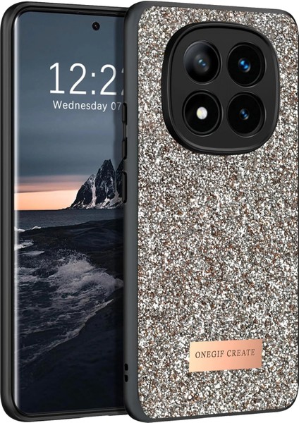 Onegif Xiaomi Redmi Note 14 Pro 4g Bright Simli Kapak - Gold Sptgl