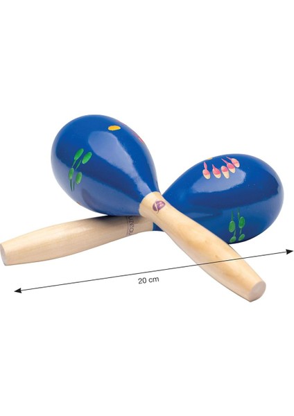 Cox 1413 Mor Marakas 20 cm – Ahşap Saplı, El Boyaması Ritim Enstrümanı fiyatları