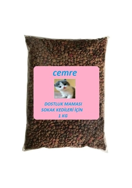 Dostluk Maması Sokak Kedileri Için Tavuklu Kedi Maması 1 kg fiyatları