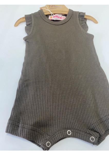 Tiffany Tulum Fırfırlı Rompy Modal Organik Theme Haki