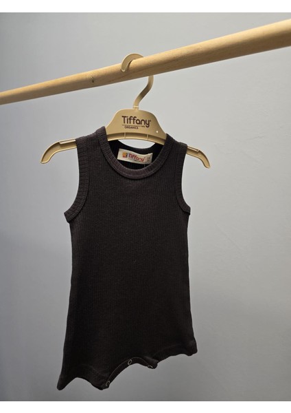 Tiffany Tulum Kısa Rompy Modal Organik Theme Koyu Kahverengi