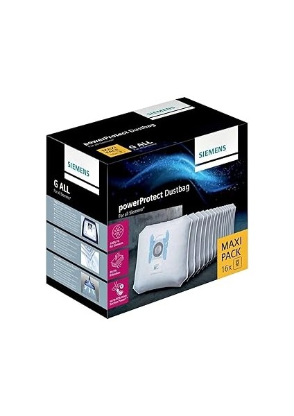 Powerprotect Elektrikli Süpürge Torbası VZ16GALL (16 Adet)