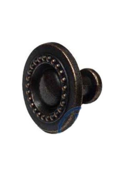 Dekoratif Zamak Düğme - 23X23MM, Eskitme, 1 Adet