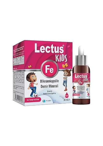 Tab Lectus Kids Mikroenkapsule Demir 30 ml