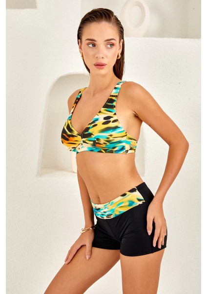 Lapıeno Desenli Şortlu Fra Kadın Bikini Takım modelleri
