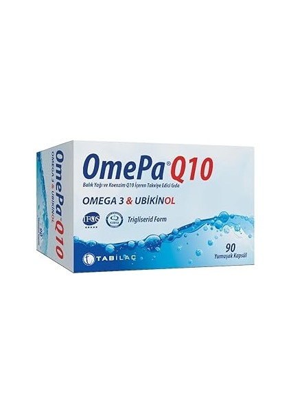 Q10 Omega3 Ubiquinol 90 Kapsül