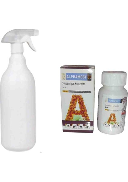 Alphamost Sc 50ML Haşere Ilacı 1 Adet/ 1lt Fısfıs Sprey Püskürtücü