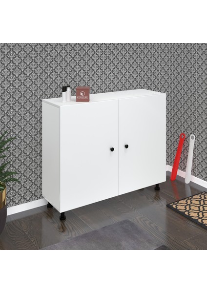 Kenzlife Ayakkabılık Merkub5 Byzbyz 83*100*32 Kapaklı 5 Raflı 25 Çift Ayakkabı Kapasitesi