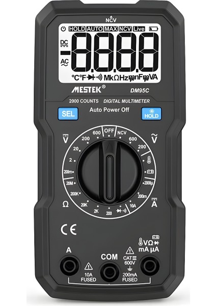 DM95C Manuel Aralıklı Taşınabilir Mini Multimetre