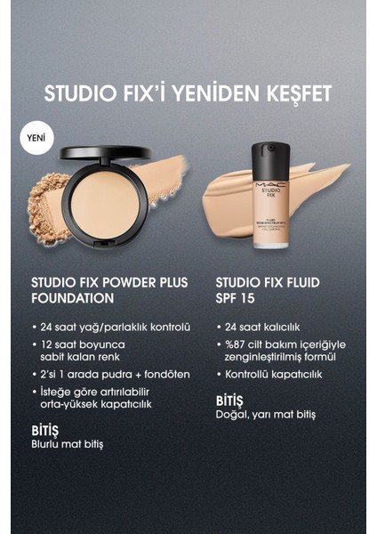 Yeni Studio Fix Powder Plus Fondöten - NC20