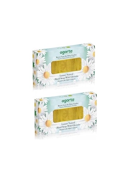 Agarta El Yapımı Doğal El Sabunu Papatya Bahçesi 3 * 100 gr x 2 Paket (Toplam 6 Adet)
