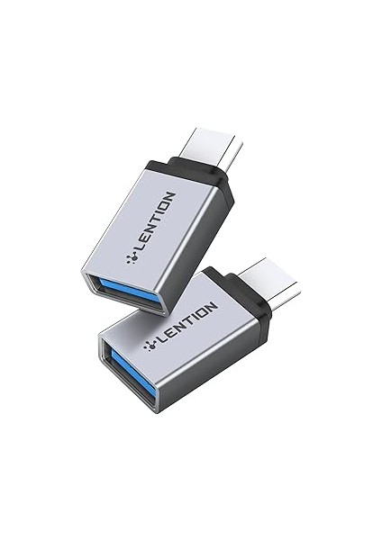 Lention Usb-C - USB 3.0 Adaptörü, Tip-C'yi Tip-A'ya Dönüştürme Macbook Pro 13/14/15/16 (Thunderbolt
