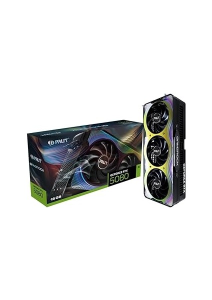 Palit Nvidia Geforce RTX5080 Gamerock 16GB 256BIT Gddr7 Ekran Kartı NE75080019T2-GB2030G