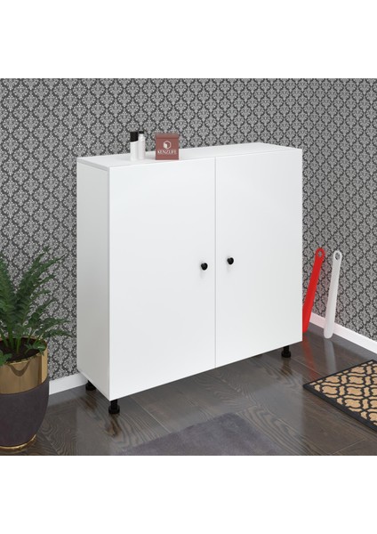 Kenzlife Ayakkabılık Merkub6 Byzbyz 98*100*32 Kapaklı 6 Raflı 30 Çift Ayakkabı Kapasitesi