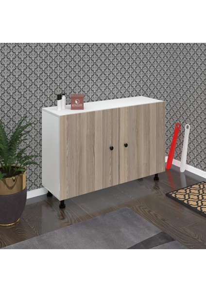 Kenzlife Ayakkabılık Merkub4 Crdbyz 68*100*32 Kapaklı 4 Raflı 20 Çift Ayakkabı Kapasitesi