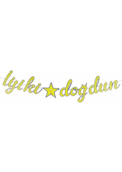 Flama Kaligrafi Yazı Iyiki Doğdun Futbol Pk:1 Sarı Lacivert fiyatları