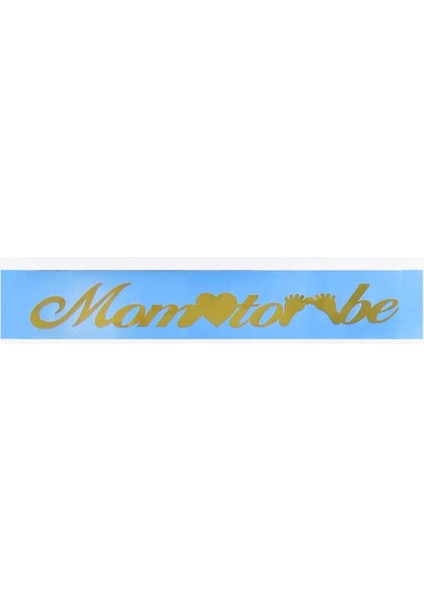 Kuşak Kurdela Mom To Be Mavi Altın Pk:1.5 mt