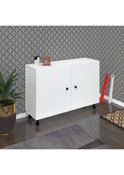 Kenzlife Ayakkabılık Yemeni4 Byzbyz 68*120*32 Kapaklı 4 Raflı 24 Çift Ayakkabı Kapasitesi