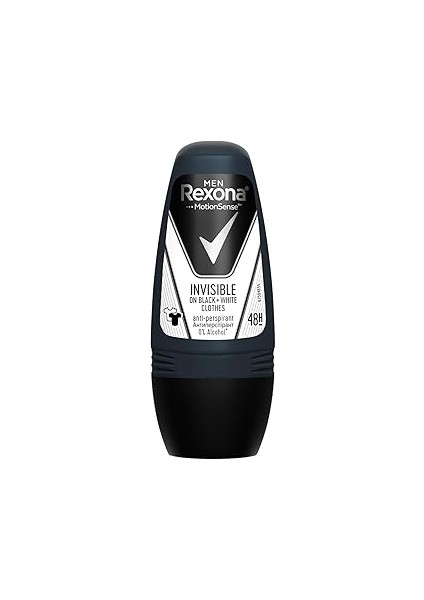Rexona Men Motionsense Erkek Roll On Deodorant Invisible On Black + White Clothes 50 ml