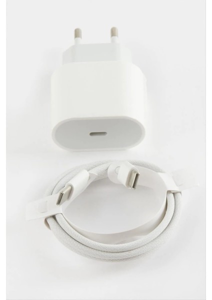 Iphone 15 Plus Uyumlu 25W Hızlı Şarj Aleti Adaptör + Kablo (1m)