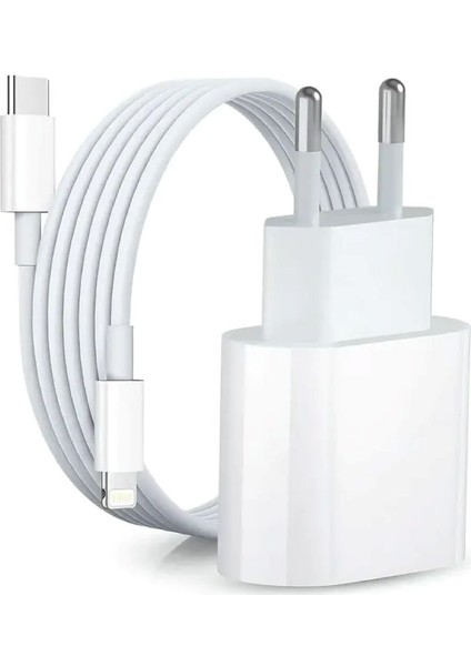 Iphone 14 Plus Uyumlu 25W Hızlı Şarj Aleti Adaptör + Kablo (1m)