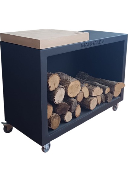 Gale Odun Kabini Kesim Tahtalı ve Tekerlekli