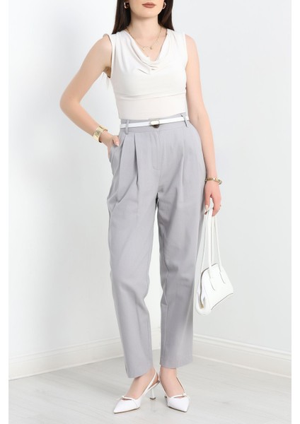 Gabardin Pantolon Gri