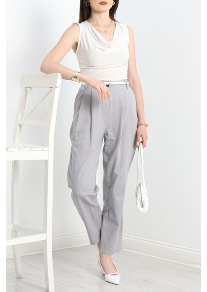 Gabardin Pantolon Gri