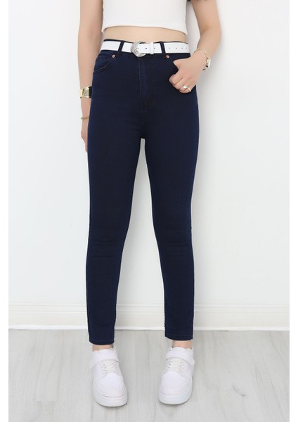 Dar Paça Kot Pantolon Lacivert