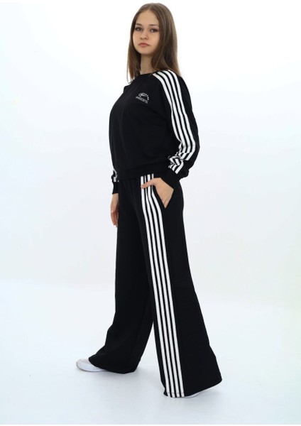 Kız Çocuk %100 Pamuk 2 Iplik Kompakt Penye Kumaş Eşofman Takım - Aüt - 2032 modelleri