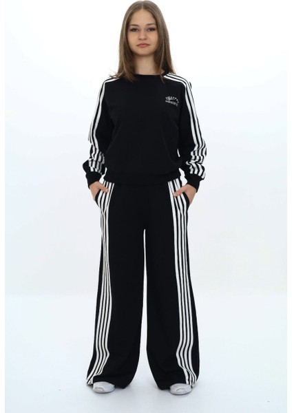 Kız Çocuk %100 Pamuk 2 Iplik Kompakt Penye Kumaş Eşofman Takım - Aüt - 2032 fırsatları