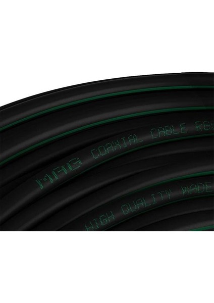 Fırsat Byr Rg6/u6 Bakır Cu/cu 80 Tel Siyah Anten Kablosu (100 Metre) Yeni