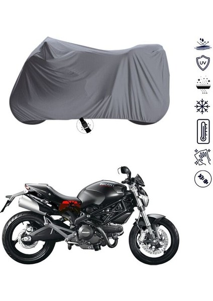 Ducati Monster 696 Bağlantı Tokalı Uyumlu Solarblock Prime Motosiklet Brandası Örtüsü