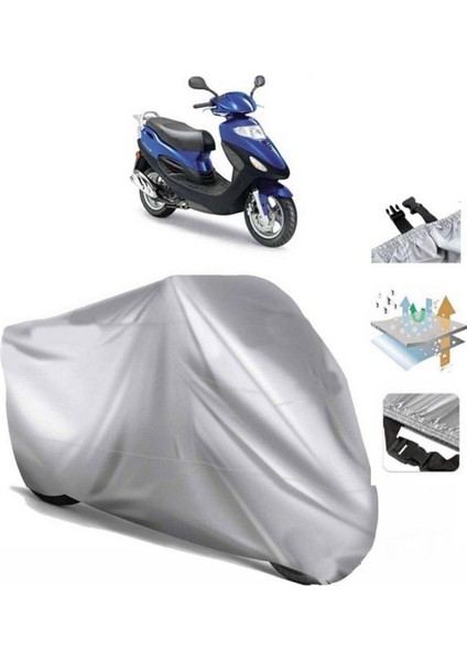 Kymco Movie Xl 125 (Bağlantı Tokalı) Uyumlu Solarblock Prime Motosiklet Brandası Örtüsü