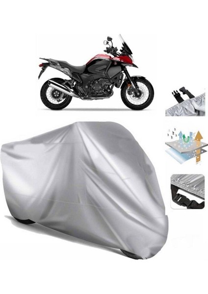 Honda Vfr 1200 x Crosstourer Arka Çanta (Bağlantı Tokalı) Uyumlu Solarblock Motosiklet Brandası