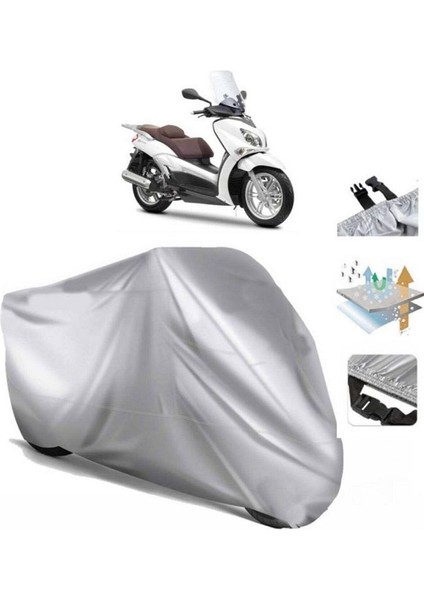 Yamaha X-City 250 Arka Çanta (Bağlantı Tokalı) Uyumlu Solarblock Prime Motosiklet Brandası Örtüsü