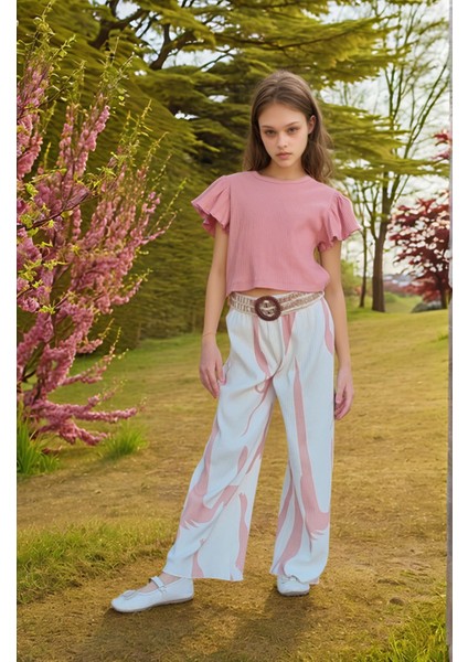 Çocuk %100 Pamuk Ikili Alt&üst TAKIM-PANTOLON-BLUZ-AÜT-0036 fırsatları