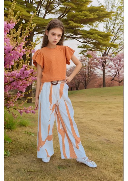 Çocuk %100 Pamuk Ikili Alt&üst TAKIM-PANTOLON-BLUZ-AÜT-0036 indirimleri