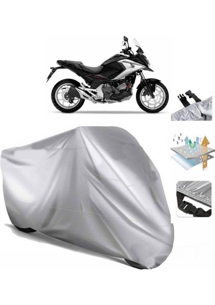 Honda Nc 700 x Arka Çanta (Bağlantı Tokalı) Uyumlu Solarblock Prime Motosiklet Brandası Örtüsü