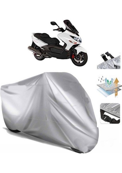 Kymco Xciting 500 Arka Çanta (Bağlantı Tokalı) Uyumlu Solarblock Prime Motosiklet Brandası Örtüsü fiyatları