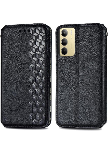 Realme C75 4g Deri Kılıf Flip Kapak Için Flip Case Zarif Iş (Yurt Dışından)