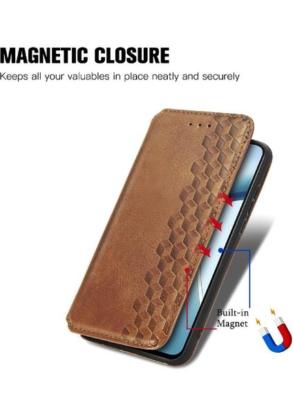 Realme C75 4g Deri Kılıf Flip Kapak Için Flip Case Zarif Iş (Yurt Dışından) modelleri