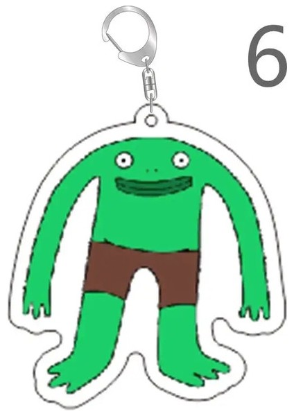 Gülümseyen Akrilik Keychains Yetişkin Pim Charlie Alan Aksesuarlar Için Knahi Knahi Çanta Çanta Kolye Ana Zincir Yüzük Mücevher Hayranları Arkadaşlar Renk: Stil 6/boyut: 55MM (Yurt Dışından)