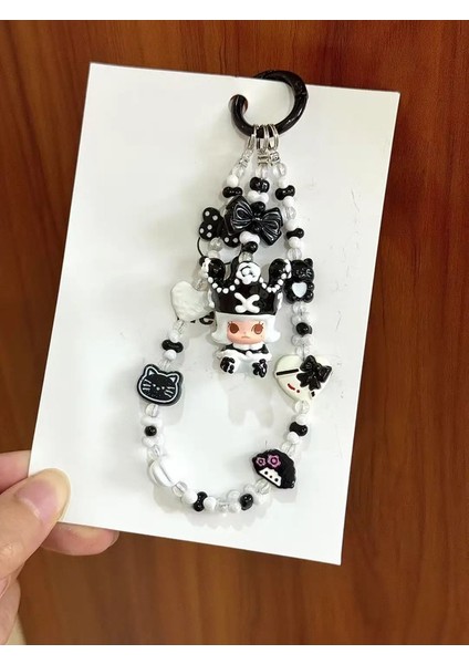 Yeni Pop Bean Diy Kafatası Panda Molly Crybaby El Yapımı Ikinci Yaratılış Telefon Zinciri Boyalı Anahtarlama Alaşım Anahtarı Renk: Molly Magic/malzeme: Tek Beden (Yurt Dışından)